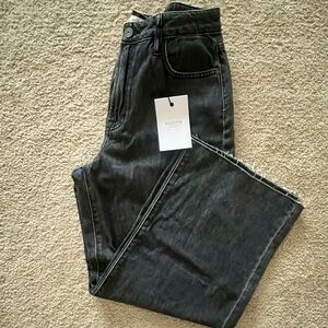 NWT Hidden Women's Charcoal Straight Leg Jeans